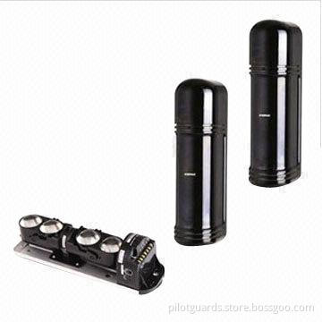 PIR Beam Detectors, Waterproof, Horizontal Angle from 90 to 270 Degrees, Black Color